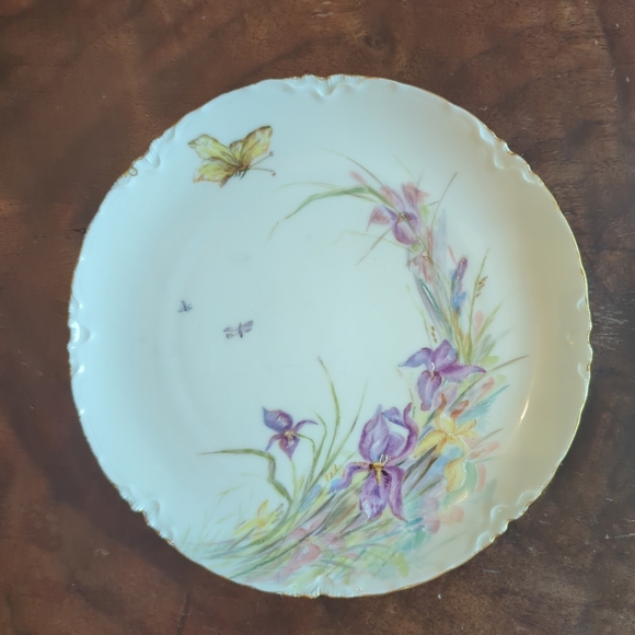 Set 4 Antique hand painted H&C France decorative plates 8.5" excellent conditio - Picture 7 of 11